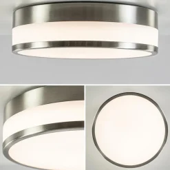 Plafondlamp nikkel/glas IP44 3-step dim.></noscript>Straluma Clearance