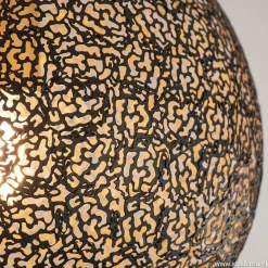 Plafondlamp Oronero bol zwart/goud 30cm></noscript>Straluma Hot