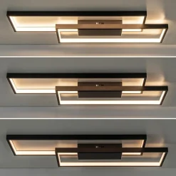 Plafondlamp Piazza 2L zwart 3-step dim></noscript>Straluma Online
