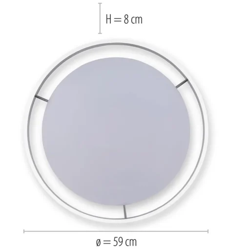 Plafondlamp Q-Vito 59 zwart smart+remote>Straluma Hot