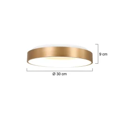 Plafondlamp Ringlede 30cm matgoud></noscript>Straluma New