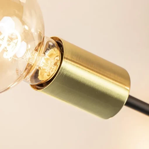 Plafondlamp Sticks 6L zwart/goud>Straluma Discount