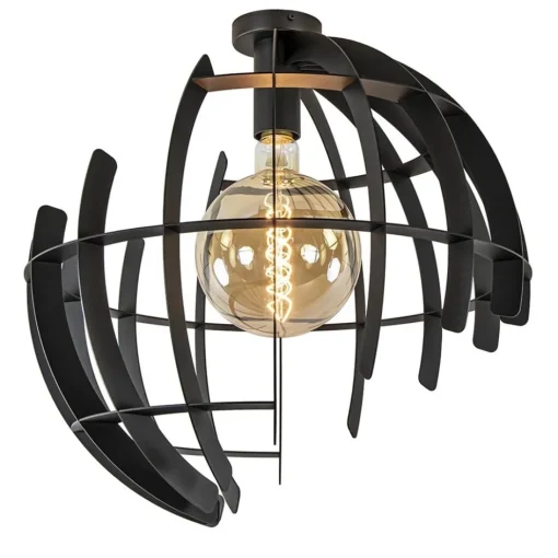 Plafondlamp Terra 60cm zwart>Straluma Clearance