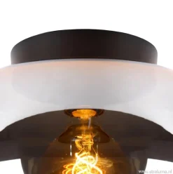 Plafondlamp zwart met smoke glas></noscript>Straluma Clearance