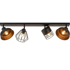 Plafondlamp zwart met verschillende kappen></noscript>Straluma Hot