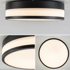 Plafondlamp zwart opaal glas 3-step dim></noscript>Straluma Hot