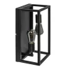 Plafondlamp/wandlamp zwart open frame>Straluma Hot