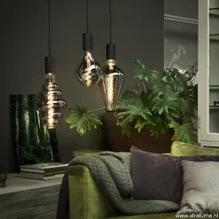 Plafondplaat 3-l rond 40cm zwart excl.lb></noscript>Straluma Discount