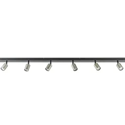 Plafondspot Bounce 6L balk zwart/rvs>Straluma Discount