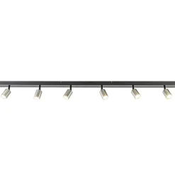 Plafondspot Bounce 6L balk zwart/rvs>Straluma Discount