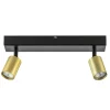 Plafondspot Bounce 2L 40cm zwart/matgoud>Straluma Online