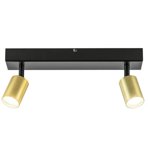 Plafondspot Bounce 2L 40cm zwart/matgoud>Straluma Online