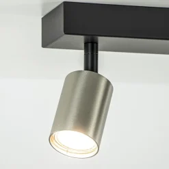 Plafondspot Bounce 2L zwart/rvs></noscript>Straluma Hot
