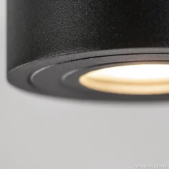 Plafondspot cilinder zwart gu10 IP44><noscript><img width=