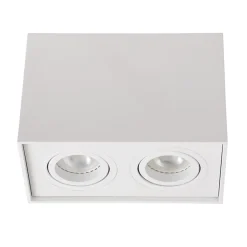Plafondspot dubbel box wit gu10>Straluma Best