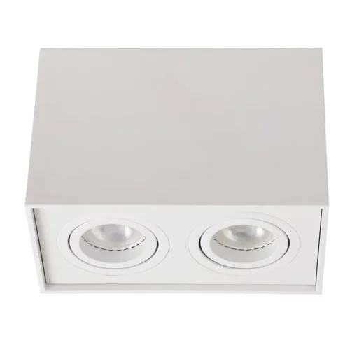 Plafondspot dubbel box wit gu10>Straluma Best