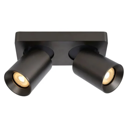 Plafondspot 2-lichts gunmetal incl. gu10>Straluma