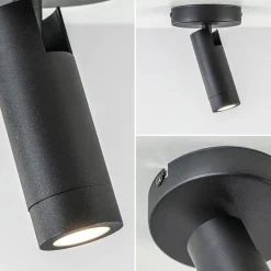 Plafondspot 1-lichts mat zwart/goud><noscript><img width=