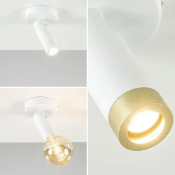 Plafondspot Miller enkel wit/goud pucc><noscript><img width=