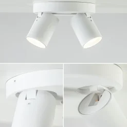 Plafondspot Oliver 2L rond tube wit gu10></noscript>Straluma Online