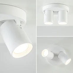 Plafondspot Oliver 2L rond tube wit gu10></noscript>Straluma Online