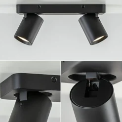 Plafondspot Oliver 2L zwart balk+tubes></noscript>Straluma New