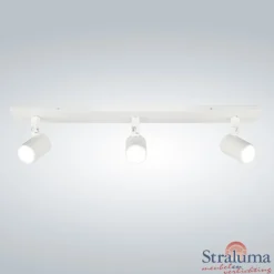 Plafondspot Rain 3L balk wit gu10 IP44>Straluma New
