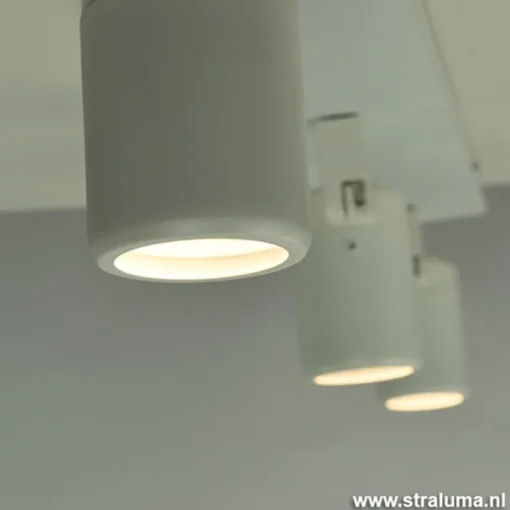 Plafondspot Rain 3L balk wit gu10 IP44>Straluma New