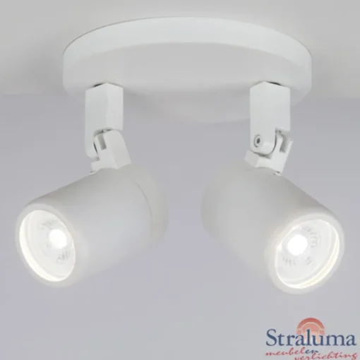 Plafondspot Rain 2L rond wit gu10 IP44>Straluma New