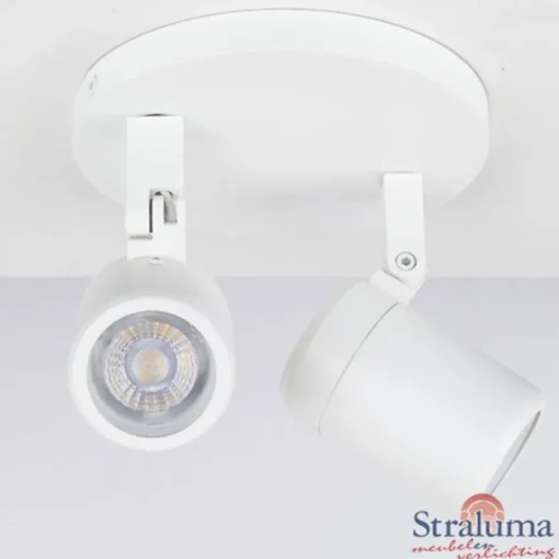 Plafondspot Rain 2L rond wit gu10 IP44>Straluma New