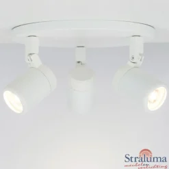 Plafondspot Rain 3L rond wit IP44>Straluma Best