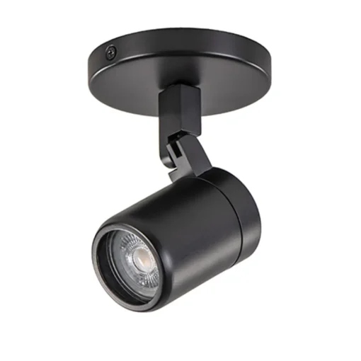 Plafondspot Rain 1L rond zwart gu10 IP44>Straluma New