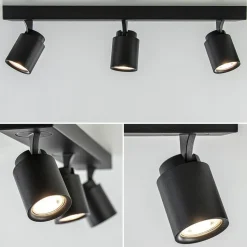 Plafondspot Razza 3L balk zwart gu10></noscript>Straluma Clearance