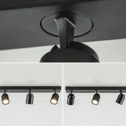 Plafondspot Razza 3L balk zwart gu10></noscript>Straluma Clearance