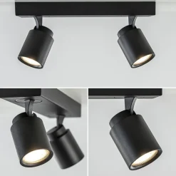 Plafondspot Razza 2L balk zwart gu10></noscript>Straluma Hot