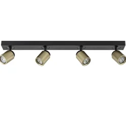 Plafondspot Razza 4L balk zwart/matgoud>Straluma Outlet