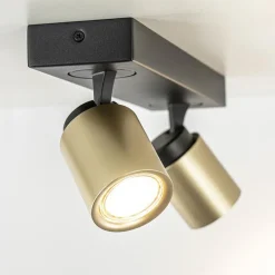 Plafondspot Razza 2L zwart/goud><noscript><img width=