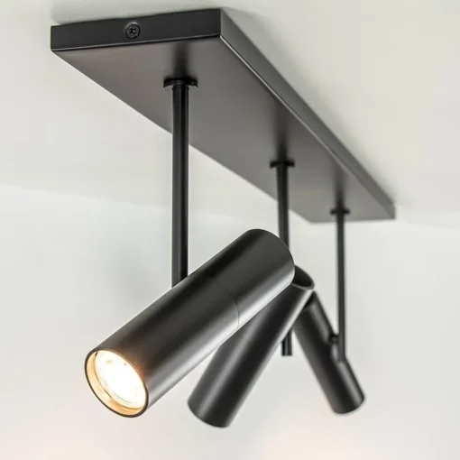 Plafondspot Trend 3L balk zwart gu10mini>Straluma Best