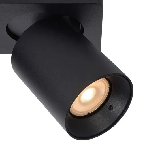 Plafondspot tube 2-L zwart incl.gu10 dtw>Straluma Discount