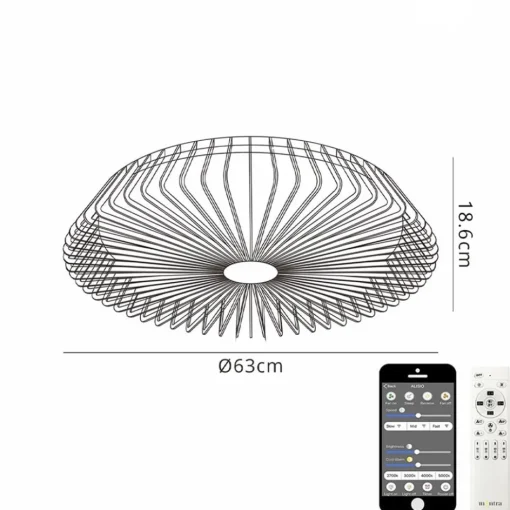 Plafondventilator Himalaya zilver ab+app>Straluma Sale