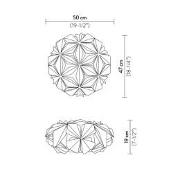 Plafond-/wandlamp La Vie blue 50cm></noscript>Straluma Best