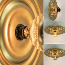 Plafond/wandlamp Saturn 56cm matgoud></noscript>Straluma Sale