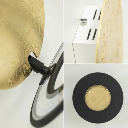 Plafond/wandlamp Vera 21 goldleaf/zwart>Straluma Outlet