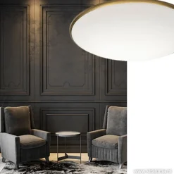Plafonnière Art rond brons 35 cm></noscript>Straluma Outlet