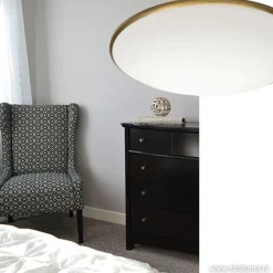 Plafonnière Art rond brons 35 cm></noscript>Straluma Outlet