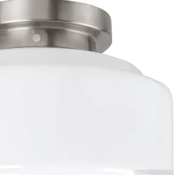 Plafonnière retro opaal glas/staal></noscript>Straluma Online