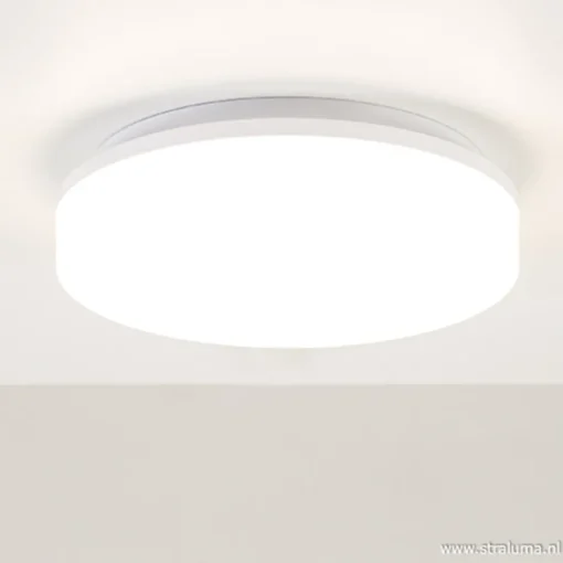 Plafonnière wit 27cm led 3000k IP44>Straluma Hot