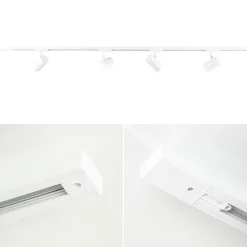 Railsysteem set wit inclusief 4 spots tube></noscript>Straluma Clearance