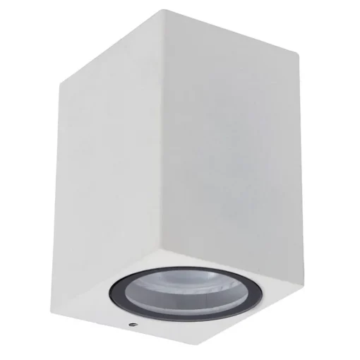 Rechthoekige buitenlamp downlighter mat wit>Straluma Sale