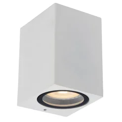 Rechthoekige buitenlamp downlighter mat wit>Straluma Sale